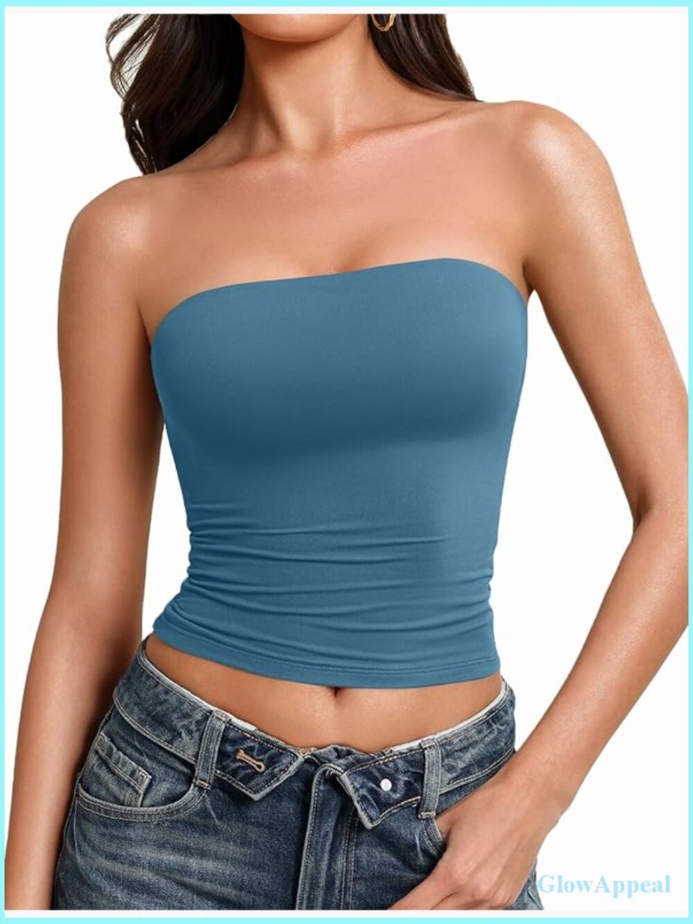 Double Lined Tube Top Y2k Tank Summer Stretchy Anti-Slip